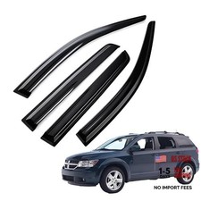 Tape on Wind Noise Reduction Rain Guards for 2008 For 2008-2017 Dodge Journey