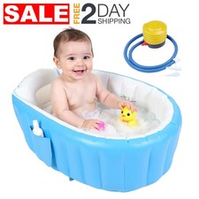 Ba era Inflable Azul Con Bomba De Aire Para Bebes Ni o 6-12 Meses Recien Nacidos