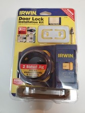 Irwin Door Lock Installation Kit (3111002) Bonus Router Bit Latch Plate Jig New