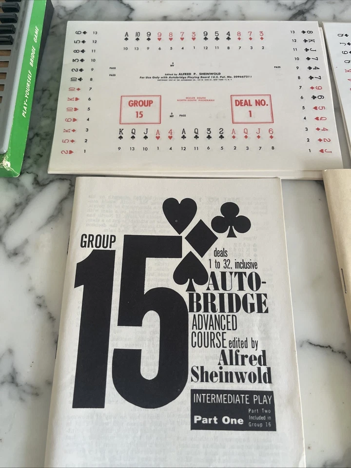 Vintage Auto Bridge Play Yourself Bridge Game Advanced  Course Set - Image 4 of 4