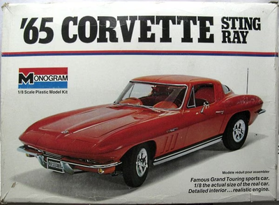 Monogram 2600 1/8 65 Corvette Sting Ray Kitbash Parts Chrome Air