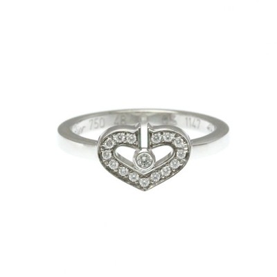 Cartier C Heart Ring White Gold (18K) Fashion Diamond Band Ring Si... BF589243