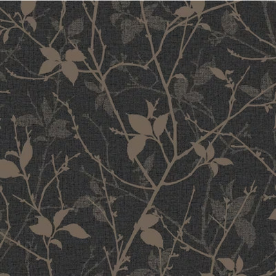 Graham & Brown Belle Charcoal and Gold Wallpaper