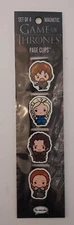 Re-Marks Game of Thrones Set of 4 Magnetic Page Clips Bookmarks NEW