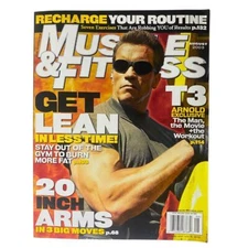 Muscle & Fitness Magazine August 2003 Arnold Schwarzenegger No Label