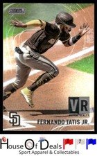 2021 Stadium Club #VR-3 Fernando Tatis Jr. Virtual Reality Red Baseball Card