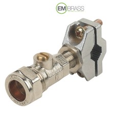 15mm Self Cutting Isolation Valve Self Cutting Isolator Chrome 