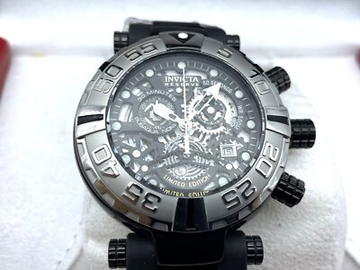 Invicta Men's 500m W/R Black Chronograph 20635 Subaqua Limited to