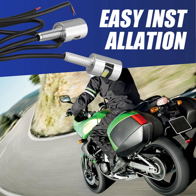 2X Chrome 5630 Motorcycle Screw Bolt Lamp Car Universal License Plate