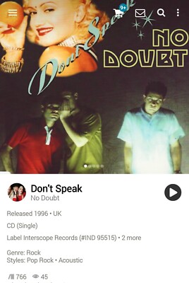 No Doubt ~ Don't Speak CDS Single 1996 [Unreleased Tracks/Videos]