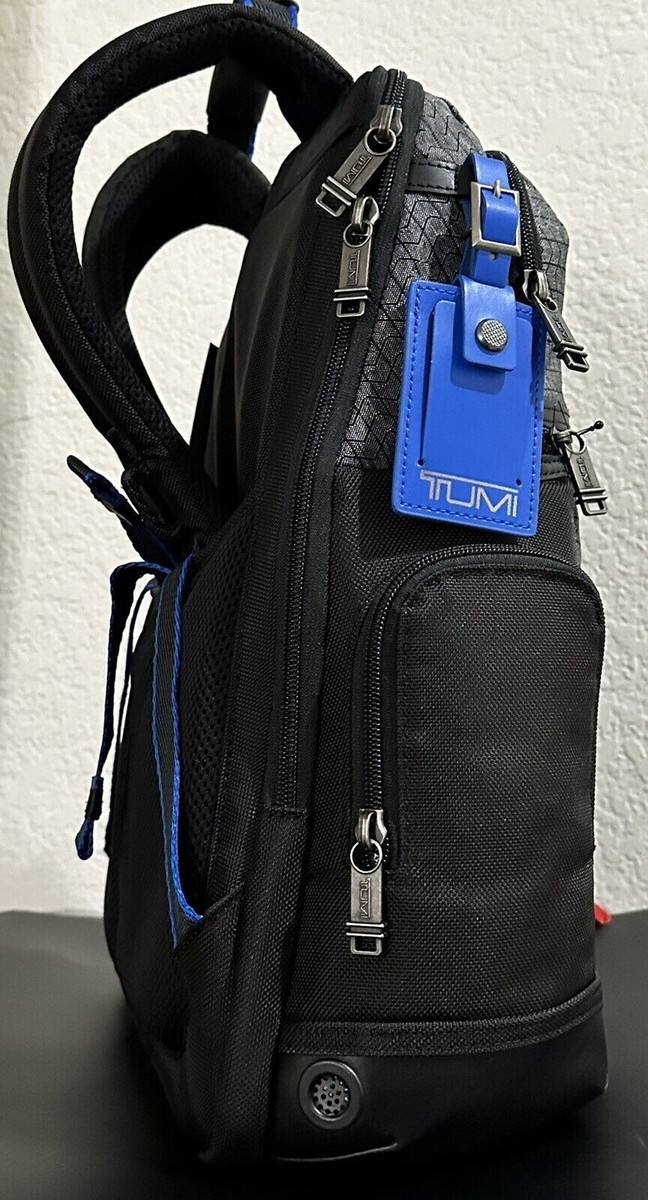 TUMI Parrish レザー　バックパック NWT TUMI Parrish Backpack Charcoal with Chevron Blue Trim | eBay