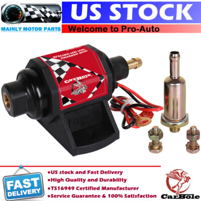 #ad 42S Universal Low Pressure Micro Electric Gasoline Fuel Pump 42 GPH 2 3.5PSI 12V $24.99