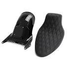 For Harley Davidson Softail 2006 - 2017 200mm Tire Short Rear Fender Black Seat