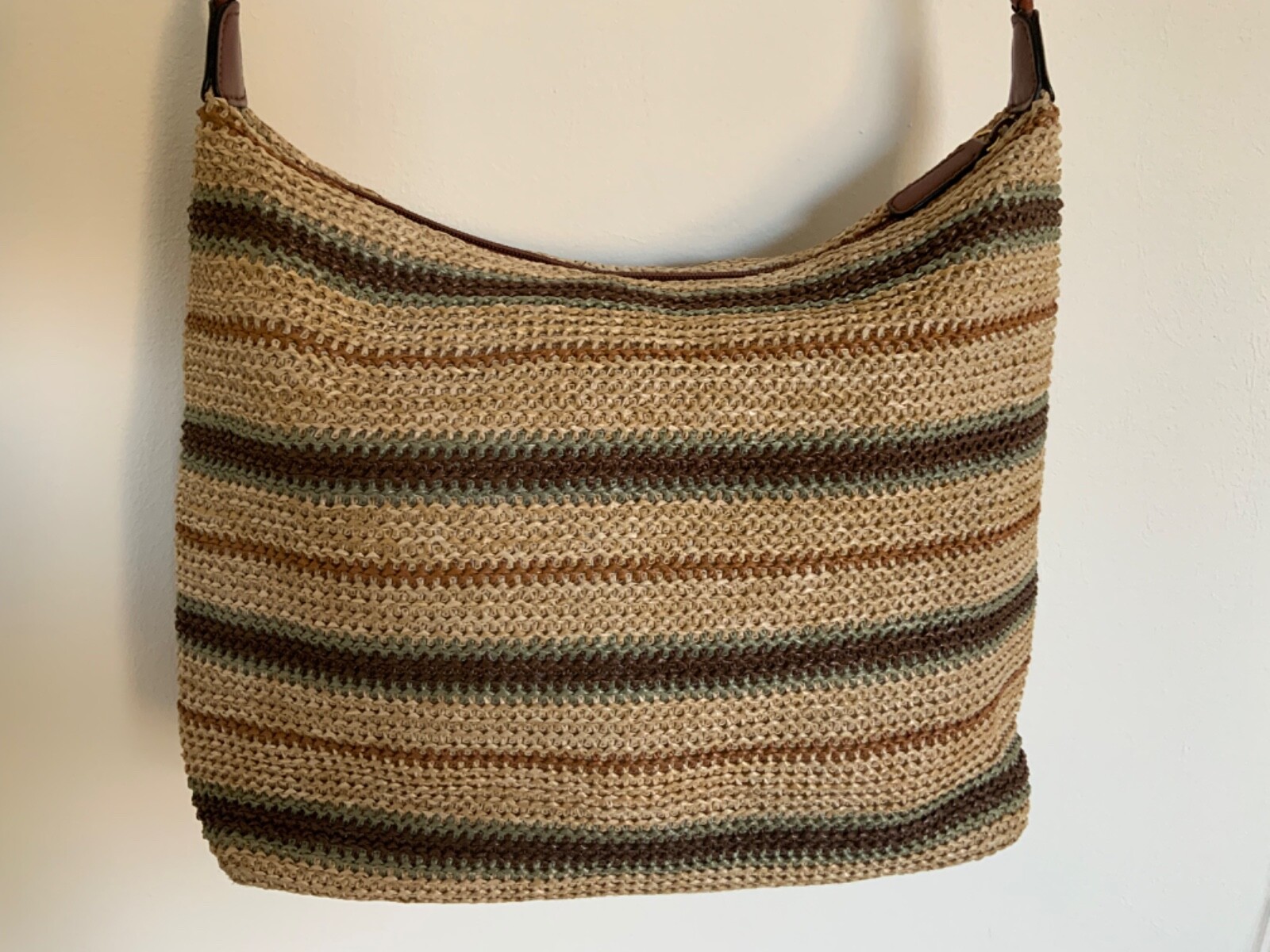 TULA BY RADLEY SOFTENED STRAW SHOULDER BAG MEDIUM COMPARTMENTS eBay