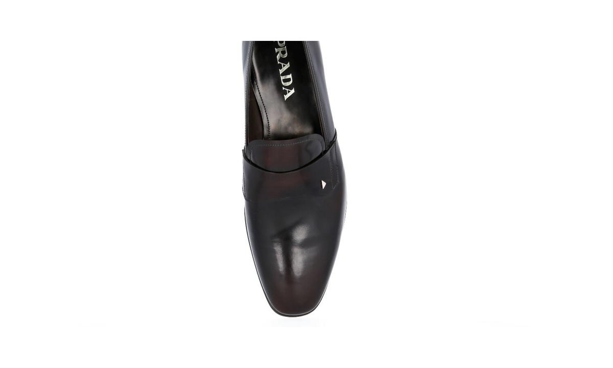 AUTH LUXURY PRADA BUSINESS SHOES 2DA035 BROWN LEATHER NEW US  display picture 1