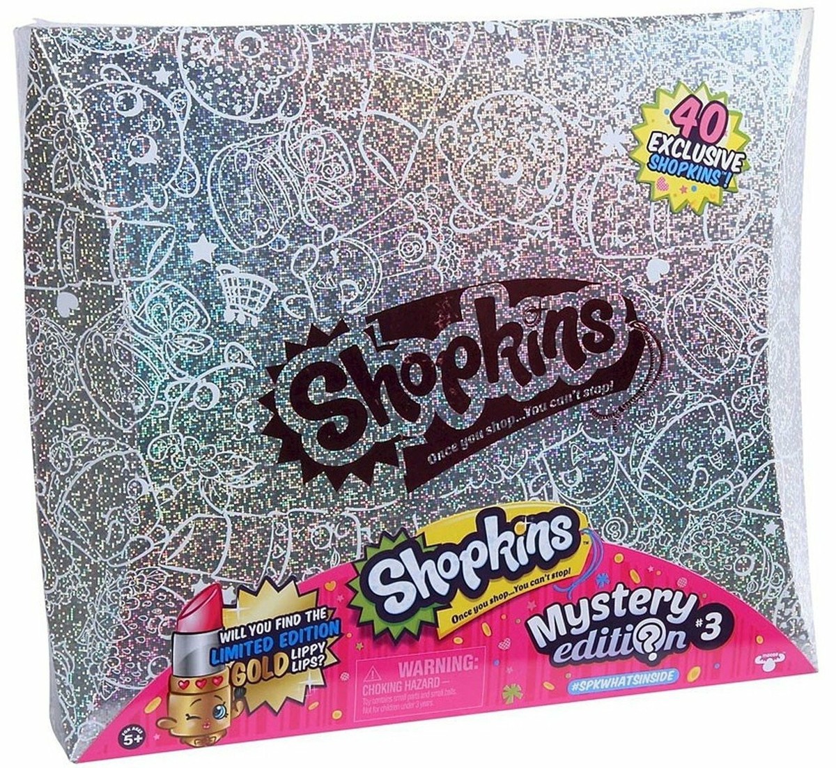 SHOPKINS MYSTERY EDITION #3 EXCLUSIVE SPARKLE GLITTER BOX 40