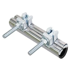 2-1/2 in. x 6 in. Long 2-Bolt IPS Pipe Repair Clamp, Stainless Steel