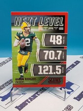 2021 SCORE RED NEXT LEVEL STATS AARON RODGERS GREEN BAY PACKERS #NL4