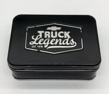 NIB Chevy Truck Advertising Playing Cards New In Tin Box Black