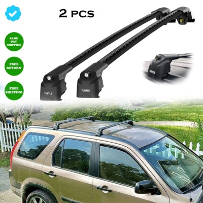 To For Honda CR-V crv 2002-2006 Roof Racks Cross Bars Black Flush Rails 