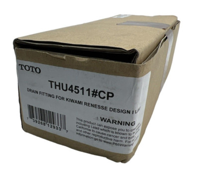 TOTO THU4511#CP Drain Fitting, Polished Chrome, for Kiwami Renesse Faucet New