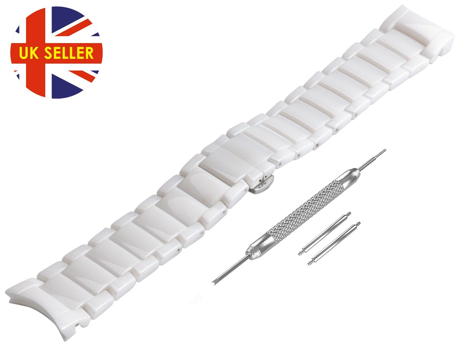 For EMPORIO ARMANI AR1453 Ceramic White Full Strap/Band/Bracelet Watch