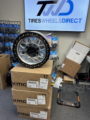 Set of 4) KMC KM549 GRS Wheels 17x8.5 8x165.1 0 mm Machined Rims