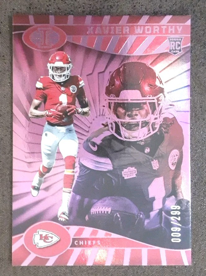 XAVIER WORTHY RC 2024 Panini Illusions #45 Pink Rookie /299 Chiefs.  C2D