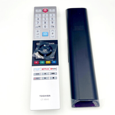 Mando Toshiba JUSFURLIFE CT-8543 Fernbedienung Ersatz Fit Für Toshiba FHD UHD XUHD Smart TVs, Keine Mando Toshiba Tv