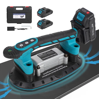 XIIW 2 Akku Tile Fliesen Vibrator Nivellierwerkzeug Fliesenrüttler Saugheber Saugnapf