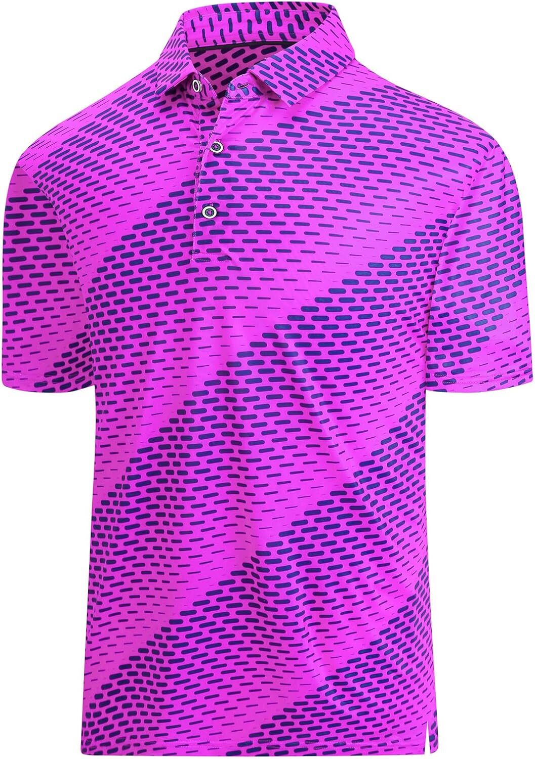 Polo Shirt Dry Fit Moisture Wicking Performance Short Sleeve
