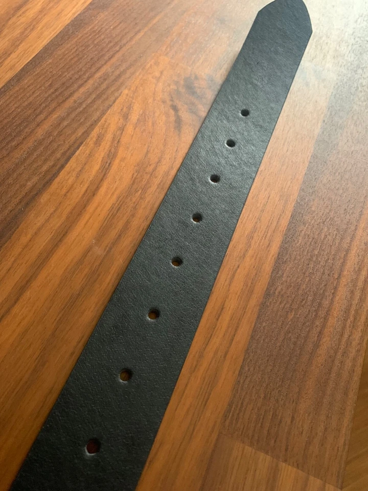 Cintura di pelle D UOMO, DONNA, UNISEX, alla moda fibbia acciaio, occasione - Immagine 2 di 3