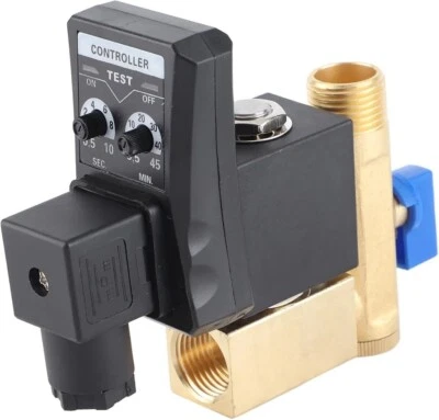 WALFRONT G1/2 DN15 110V 230V Automatischer Zeitgesteuerter Wassertank Elektronischer Kompressor Ablassventil