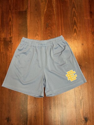 ERIC EMANUEL EE BASIC SHORT BLUE YONDER YELLOW WHITE SIZE XL 100% AUTHENTIC