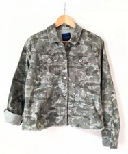 Bandolino Camouflage Denim Jacket Size M
