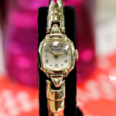 BULOVA 1971 Ladies Watch 17 J Cal. 6CL Swiss - SPEIDEL  display picture 3