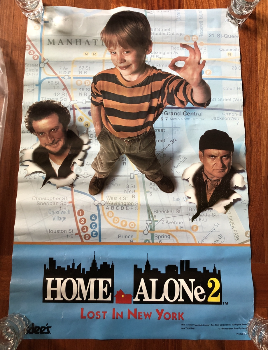 Home Alone 2 Lost In New York Original Poster Hardees 26