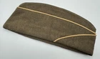 WW2 era US Military Overseas Garrison Side Cap Quartermaster Corps Buff 7-1/8
