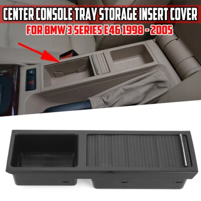 Centrale Console Bac Rangement Coinbox Noir Pour BMW 3 Series E46 51167038323 - Photo 1/4