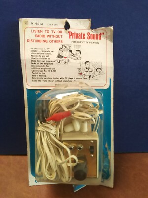 Vintage ''Private Sound'' Private Radio/TV Listener By GC Electronics N4-014
