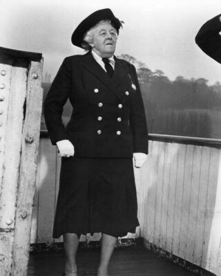 Margaret Rutherford struts in blazer and hat as Miss Marple 16x20 poster