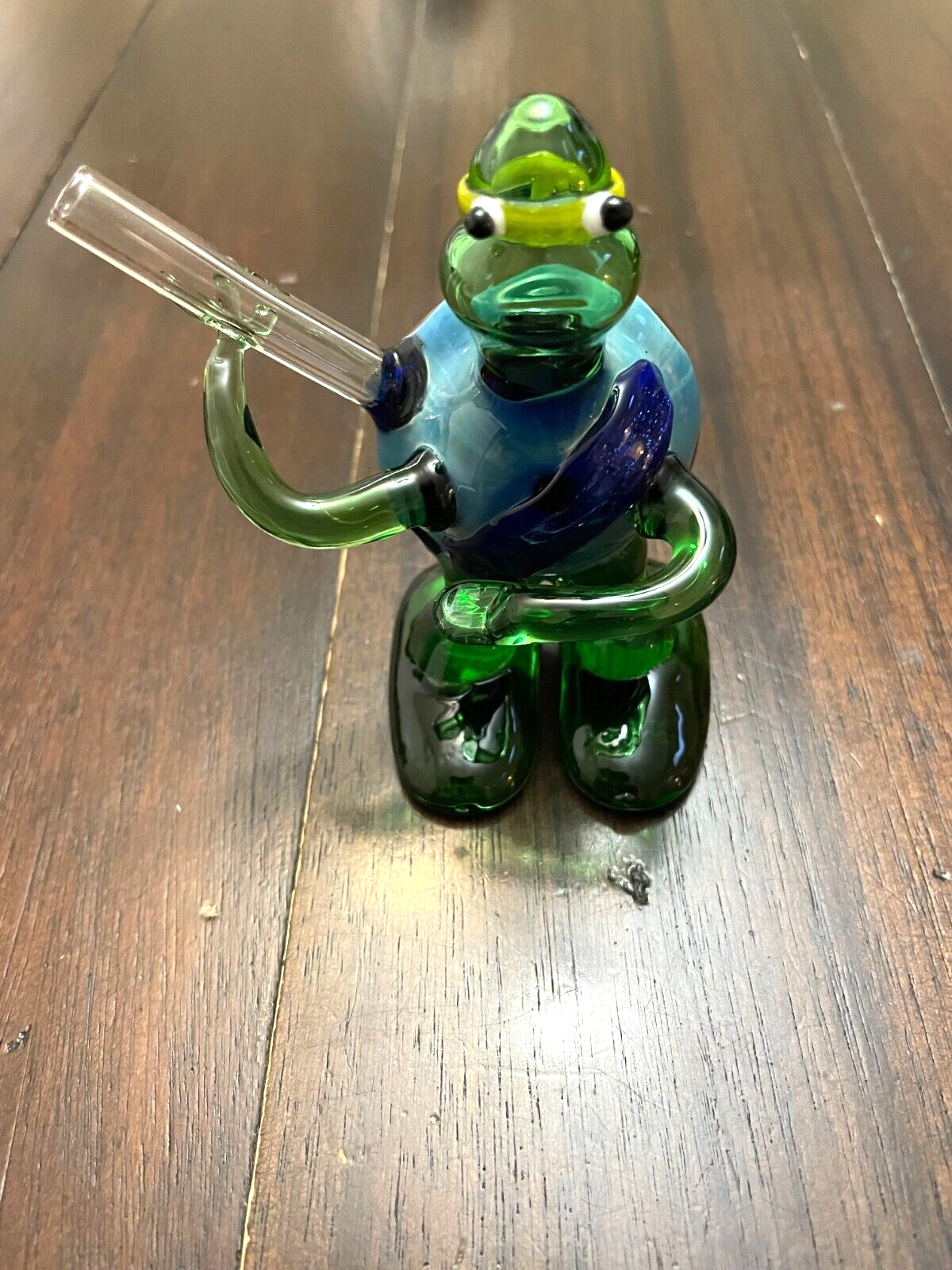 4” Premium Glass Water Pipe Art Bowl Ninja Turtle Michaelangelo