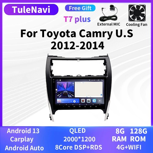 For Toyota Camry 2012-2014 Android CarPlay Car Radio Multimedia GPS Video Player - Picture 32 of 32