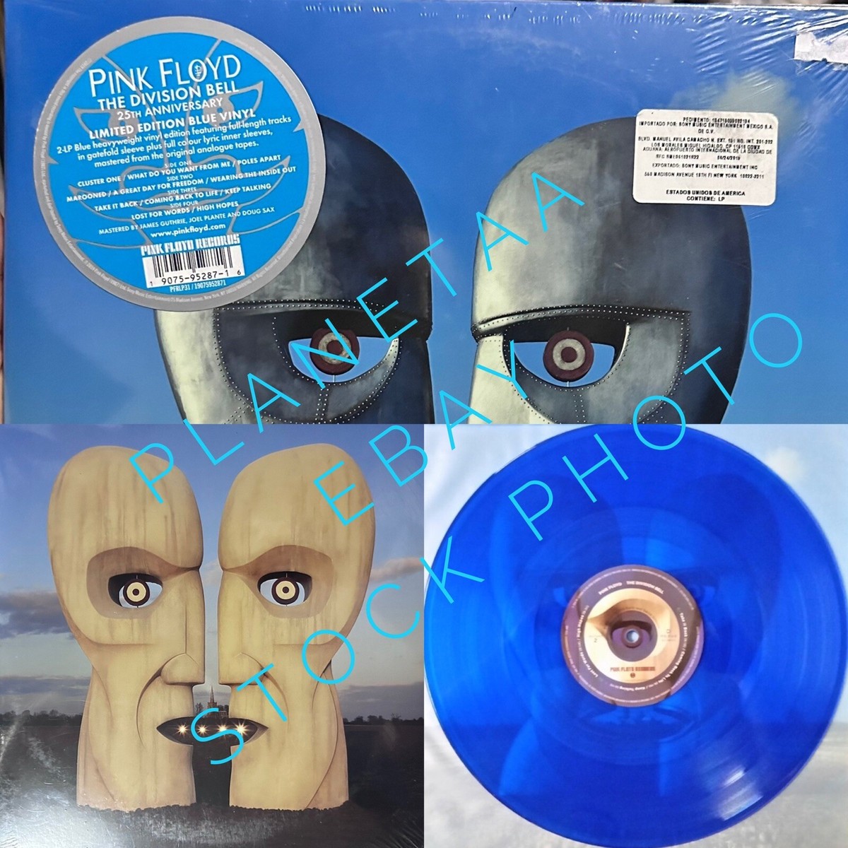 Pink Floyd The Division Bell 2019 Edition Blue Colored Vinyl | eBay