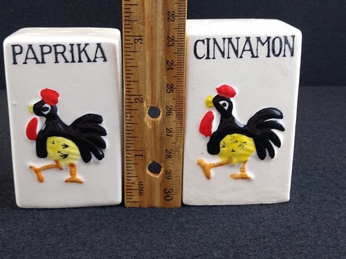 Scuotispezie Vintage Ceramica Cannella Paprika Giappone Gallo - Foto 8 di 9
