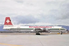 Airline Transvalair Canadair CL-44 HB-IEO c/n 32 Geneva 