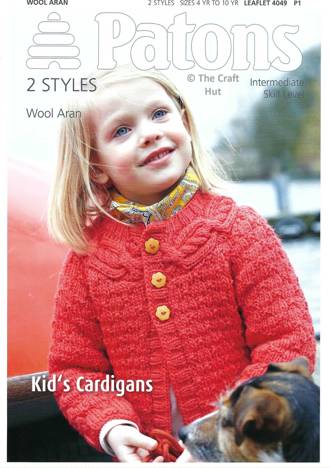 Hand Knitting PATTERN ONLY Patons Childs Kids Cardigans 2 Style 4049 New