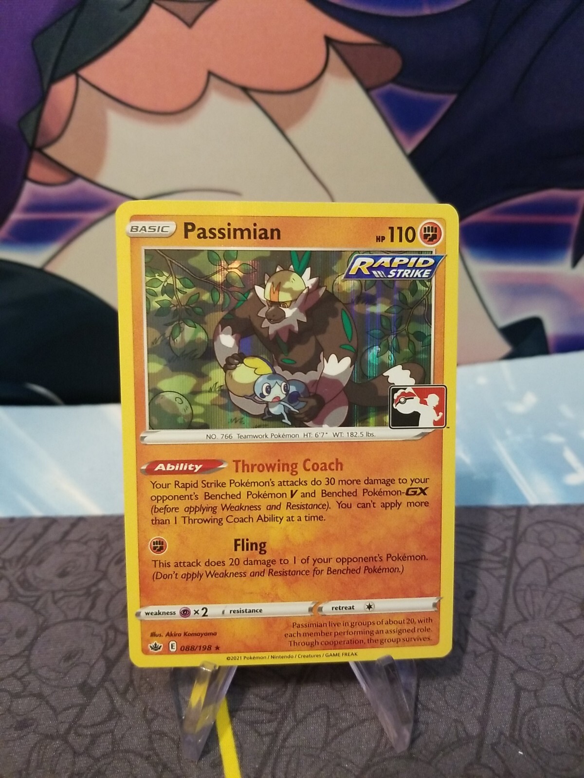 Passimian holo Pokemon Prize Pack Series 1 Promo Pokemon Card NM/LP 