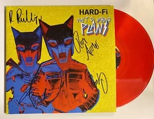 Hard-Fi - Don't Go Making Plans EP 12” Red Vinyl Signed Autographed