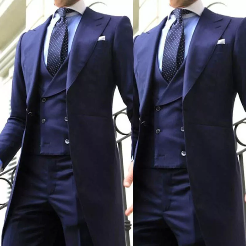 Mens long hotsell coat suits